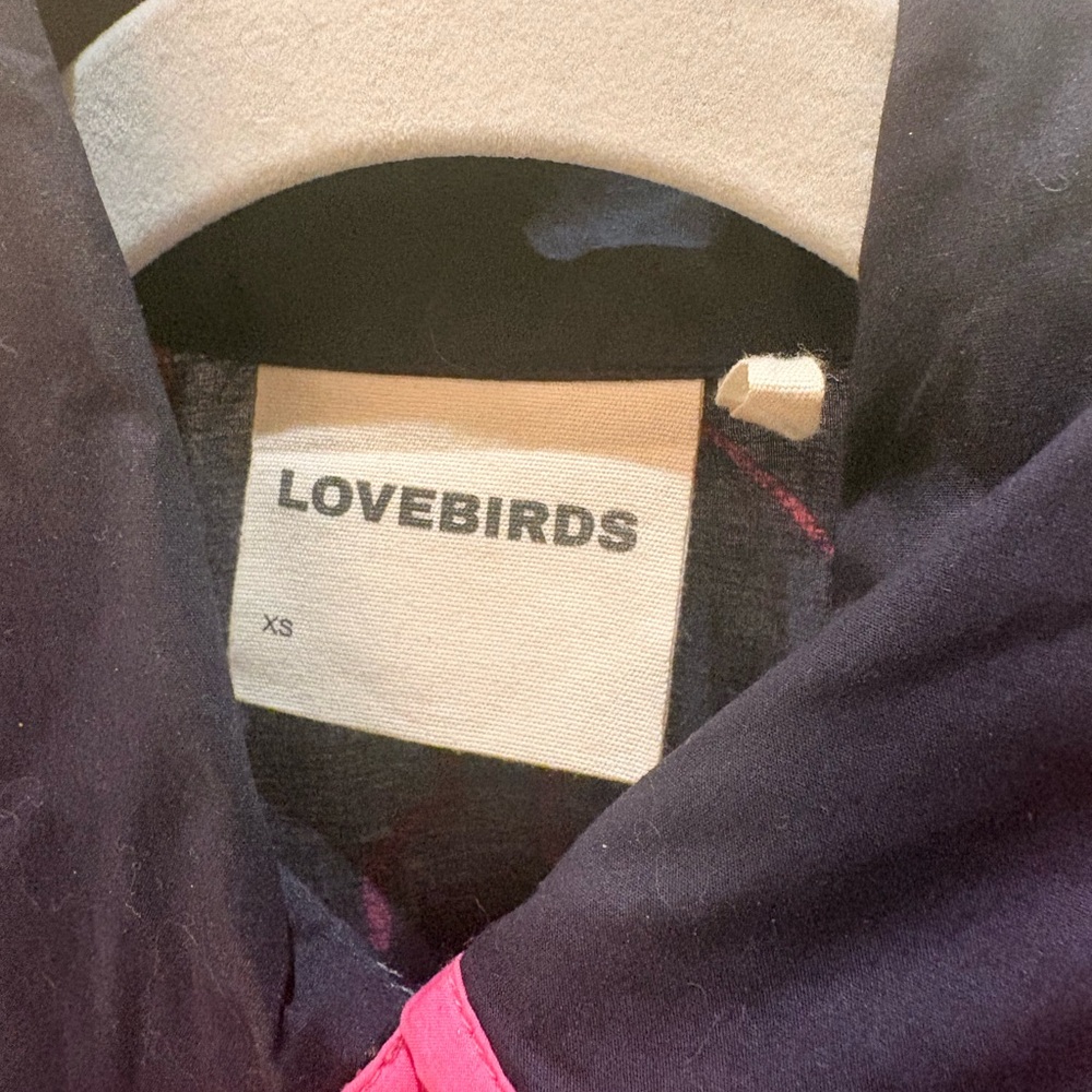 Lovebirds Stylish Pink and Navy Women's Dress - Picture 3 of 4